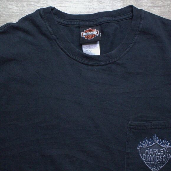Y2k 06 Harley Davidson Motorcycle T-Shirt Mens Size L MORONEY'S NEWBURGH, NY - Picture 5 of 7